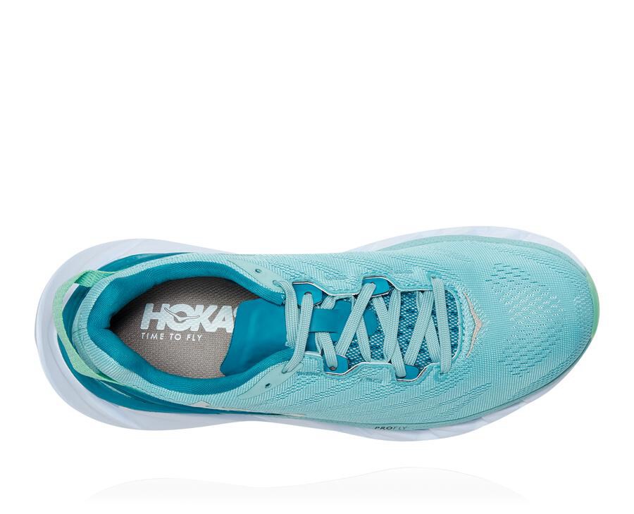 Running Shoes Womens - Hoka One One Elevon 2 - Blue - QSKZGDJ-09